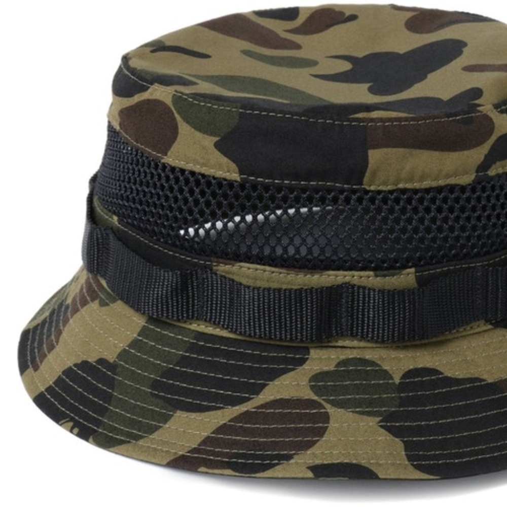 BAPE Men 1st Camo Military Mesh hat Green
